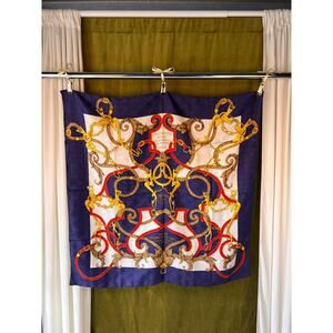 Authentic Hermès Silk Scarf 35x35 “L’Instruction du Roy”